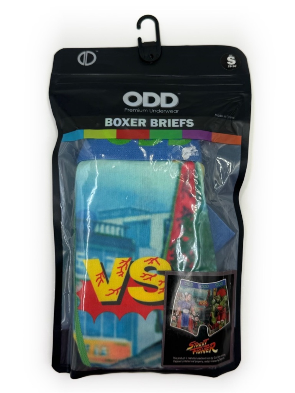 Odd Sox Street Fighter Boxer Briefs Mens Small Underwear Chun-Li Blanka